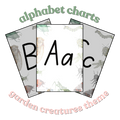 Alphabet Charts - Garden Creatures Theme