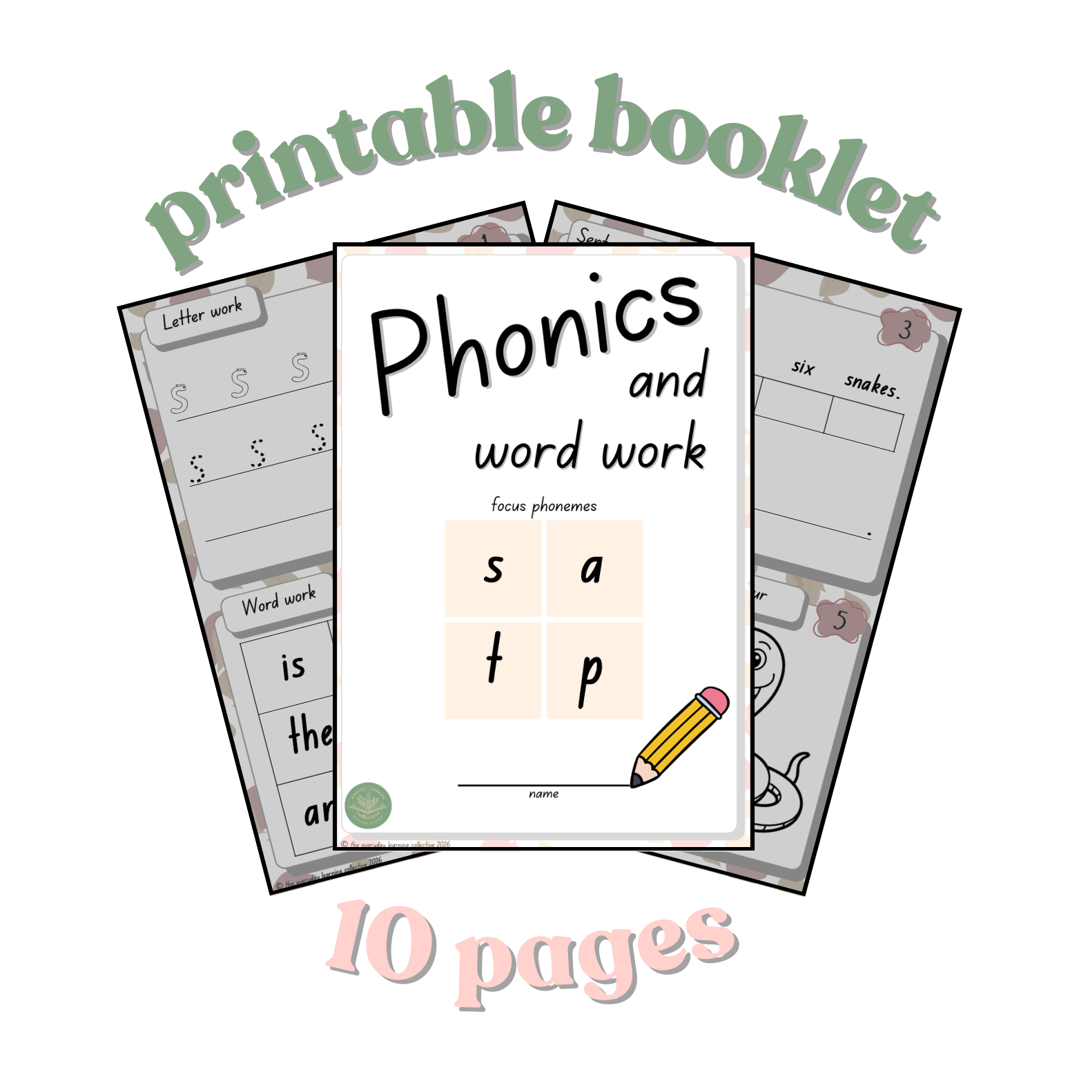 Phonics Booklet (s, a, t, p)