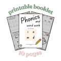Phonics Booklet - (i, n, m, d)