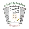 Phonics Booklet- (h, b, f, ff)