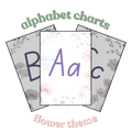 Alphabet Charts - Flower Theme